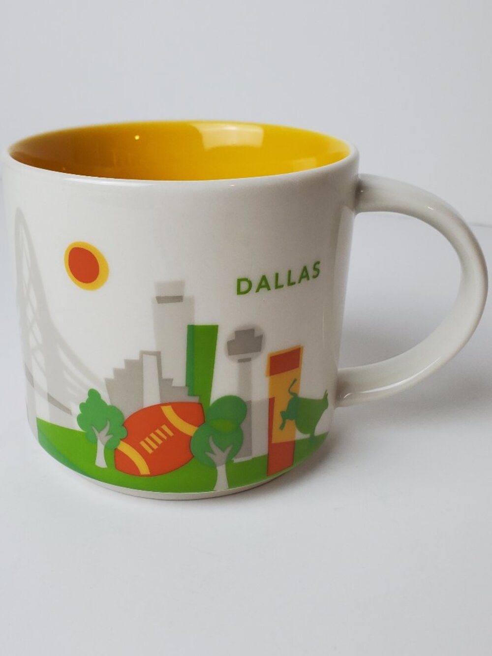 Starbucks DALLAS You Are Here Collection Coffee Mug Cup 14oz - EUC, YAH